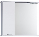 Зеркало-шкаф Bello-C 80 левый (белый) 800х700х19